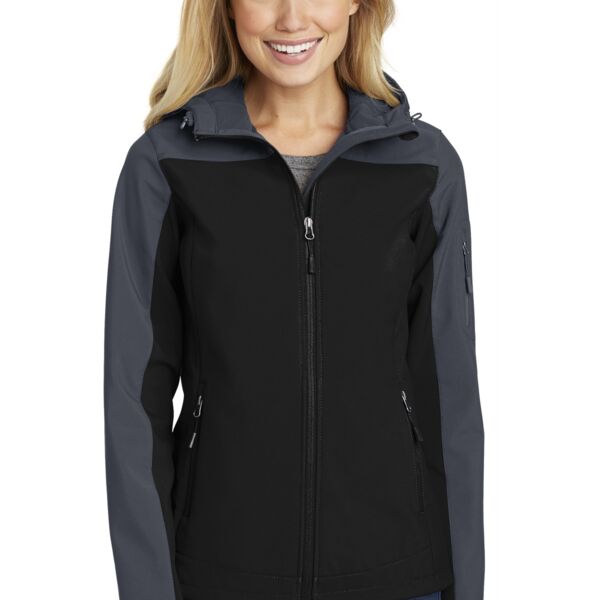 Personalized Ladies Hooded Core Soft Shell Jacket Thumbnail