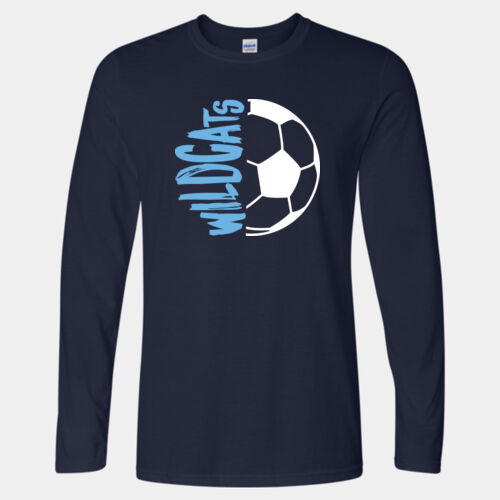 Soccer - Softstyle® Long Sleeve T-Shirt Thumbnail