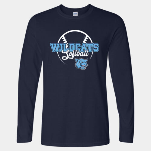 Softball - Softstyle® Long Sleeve T-Shirt Thumbnail