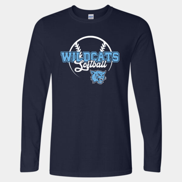 Softball - Softstyle® Long Sleeve T-Shirt Thumbnail