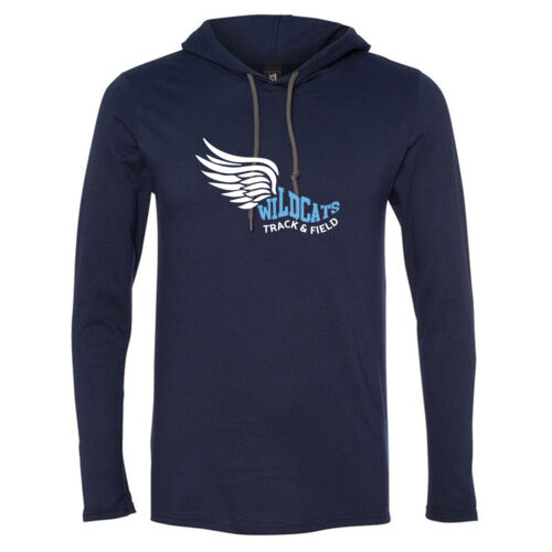 Track & Field - Softstyle® Lightweight Hooded Long Sleeve T-Shirt Thumbnail