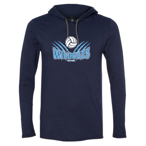 Volleyball - Softstyle® Lightweight Hooded Long Sleeve T-Shirt Thumbnail