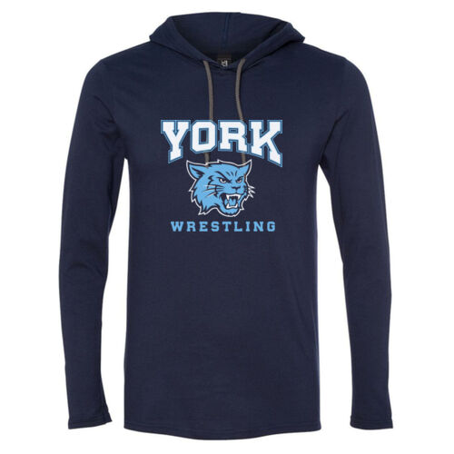 Wrestling - Softstyle® Lightweight Hooded Long Sleeve T-Shirt Thumbnail