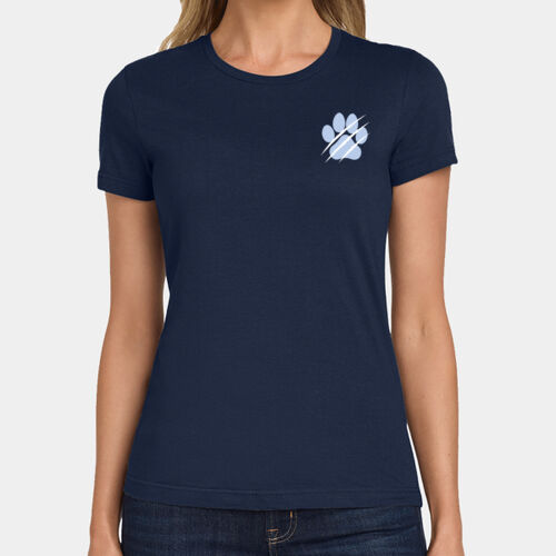 WILDCAT PAW PRINT - Softstyle® Women's T-Shirt Thumbnail