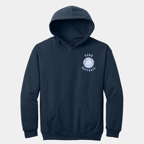 SOFTBALL - Softstyle® Youth Midweight Fleece Hoodie Thumbnail