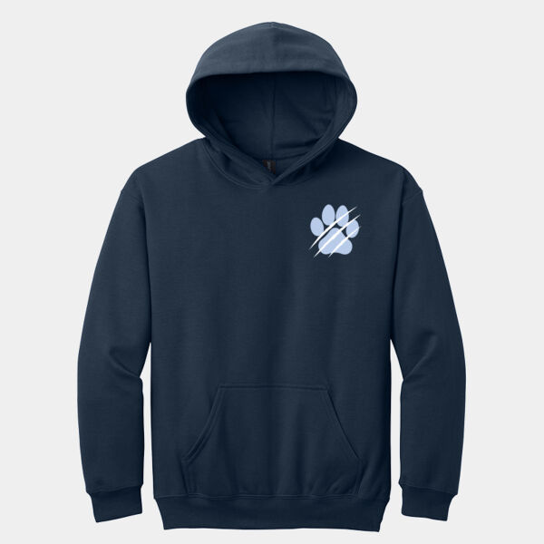 WILDCAT PAW PRINT - Softstyle® Youth Midweight Fleece Hoodie Thumbnail